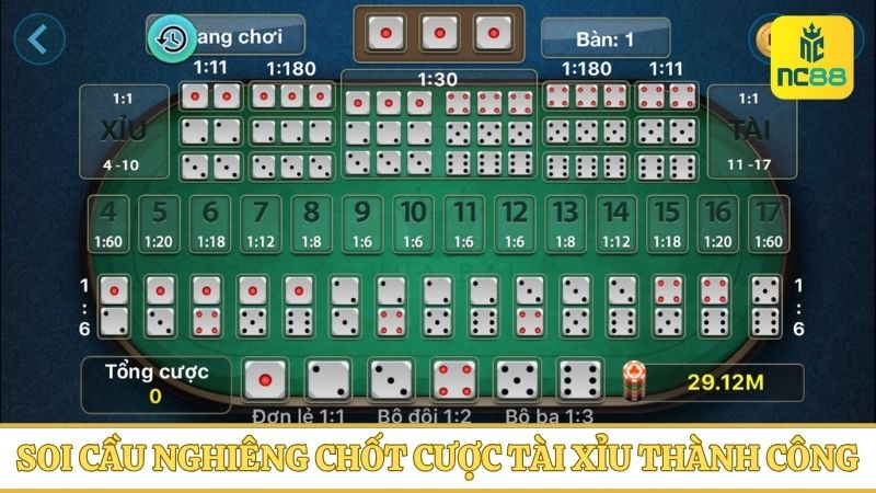Hướng dẫn soi cầu tài xỉu theo cầu nghiêng