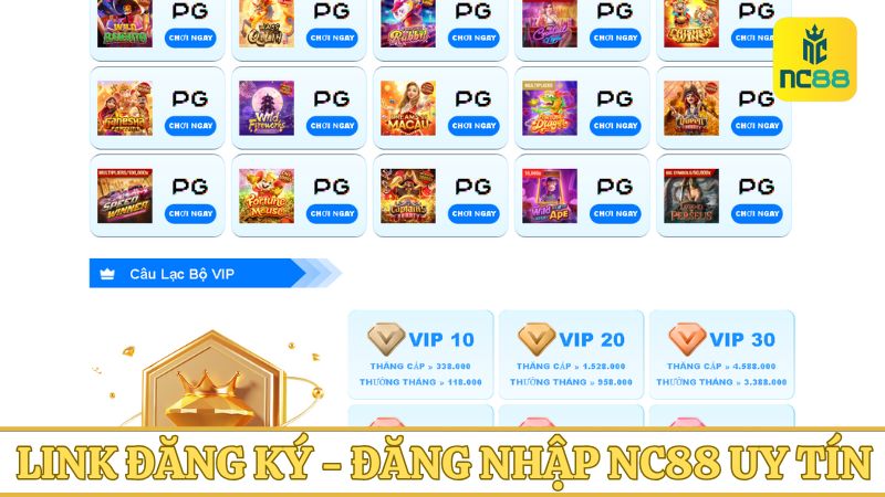 Link đăng ký - đăng nhập NC88 uy tín