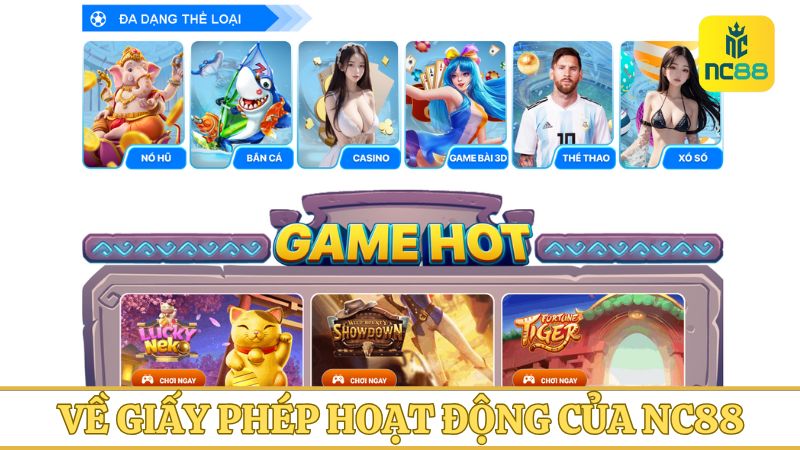 Về giấy phép hoạt động của NC88